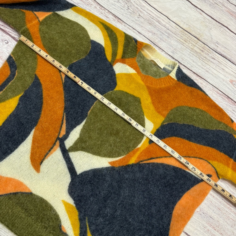 Sezane Nahla Sweater In Fall Foliage Wool Mohair Size XXL - Picture 6 of 9